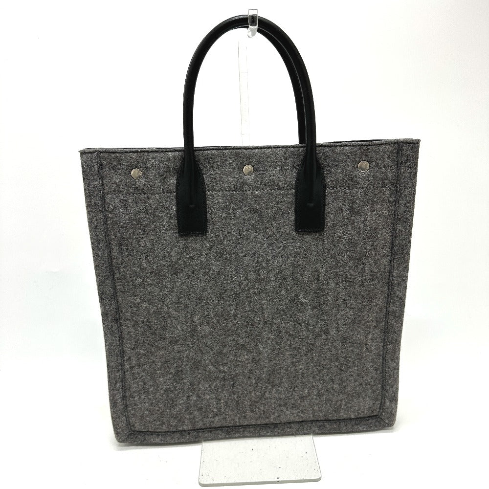 SAINT LAURENT PARIS 632539 Shoulder Bag/Handbag RIVE GAUCHE Felt Tote Bag for Women, Gray