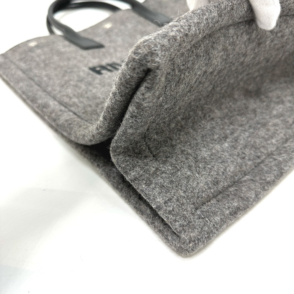 SAINT LAURENT PARIS 632539 Shoulder Bag/Handbag RIVE GAUCHE Felt Tote Bag for Women, Gray