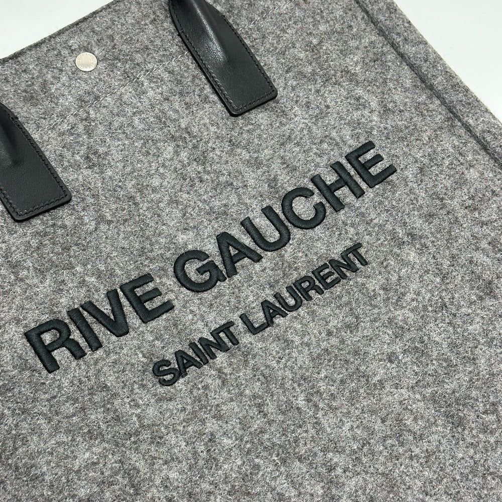 SAINT LAURENT PARIS 632539 Shoulder Bag/Handbag RIVE GAUCHE Felt Tote Bag for Women, Gray