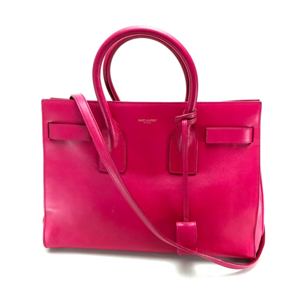 SAINT LAURENT PARIS 324823 Small Classic Sac de Jour Bag, Handbag, Shoulder Bag, Tote Bag, Leather, Women's, Pink, Fuchsia Pink