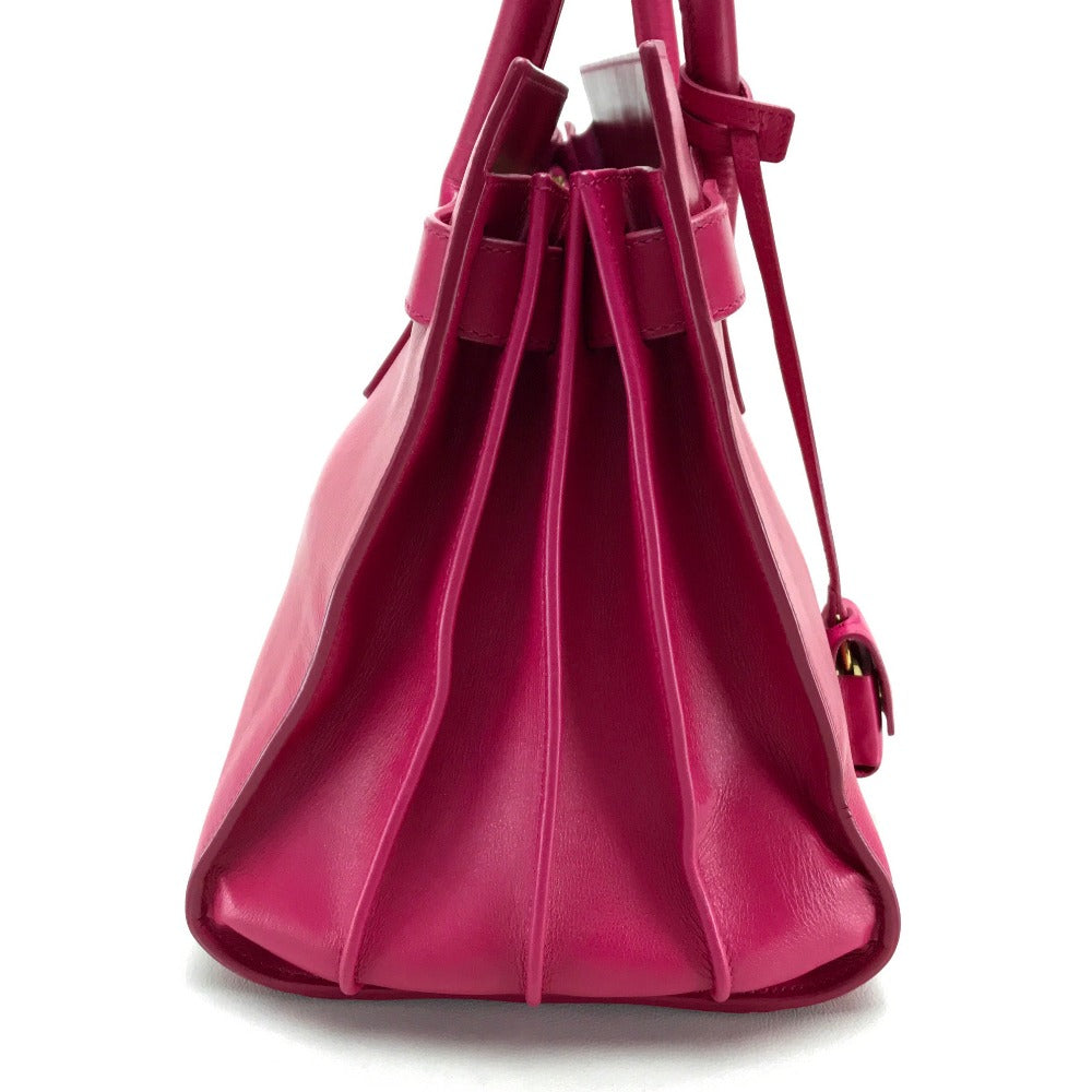 SAINT LAURENT PARIS 324823 Small Classic Sac de Jour Bag, Handbag, Shoulder Bag, Tote Bag, Leather, Women's, Pink, Fuchsia Pink