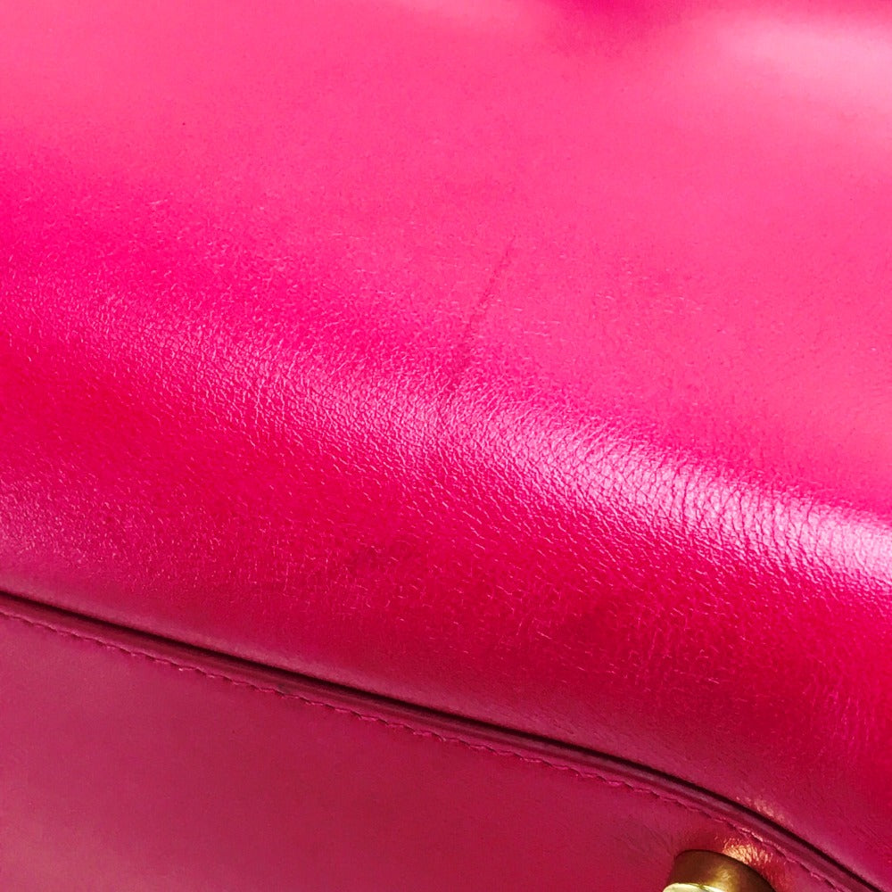 SAINT LAURENT PARIS 324823 Small Classic Sac de Jour Bag, Handbag, Shoulder Bag, Tote Bag, Leather, Women's, Pink, Fuchsia Pink