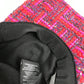 SAINT LAURENT PARIS 677545 Logo Tweed Baseball Cap, Wool, Women's, Red
