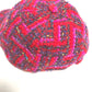 SAINT LAURENT PARIS 677545 Logo Tweed Baseball Cap, Wool, Women's, Red