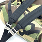 SAINT LAURENT PARIS 437110 マルチポケット カモフラージュ 迷彩 バックパック カバン リュックサック キャンバス/レザー ユニセックス グリーン