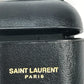 SAINT LAURENT PARIS 635662 エアポッズ apple アップル イヤホン ロゴ airpodsケース キーホルダー イヤフォンケース レザー レディース ブラック