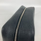 SAINT LAURENT PARIS 609347 ロゴ 持ち手つき グルーミングケース ポーチ カバン セカンドバッグ レザー メンズ ブラック