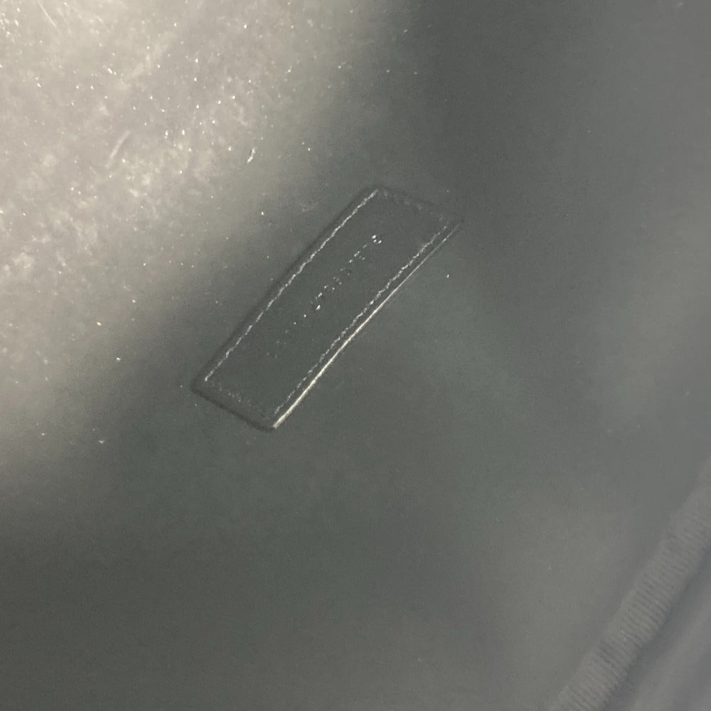 SAINT LAURENT PARIS 609347 ロゴ 持ち手つき グルーミングケース ポーチ カバン セカンドバッグ レザー メンズ ブラック