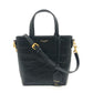 SAINT LAURENT PARIS 712367 ロゴ ミニショッピングバッグ 2WAY カバン 斜め掛け ショルダー ハンドバッグ 型押しレザー レディース ブラック