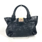 LOEWE ロゴ アナグラム カバン ハンドバッグ 肩掛け ショルダーバッグ トートバッグ レザー レディース ブラック