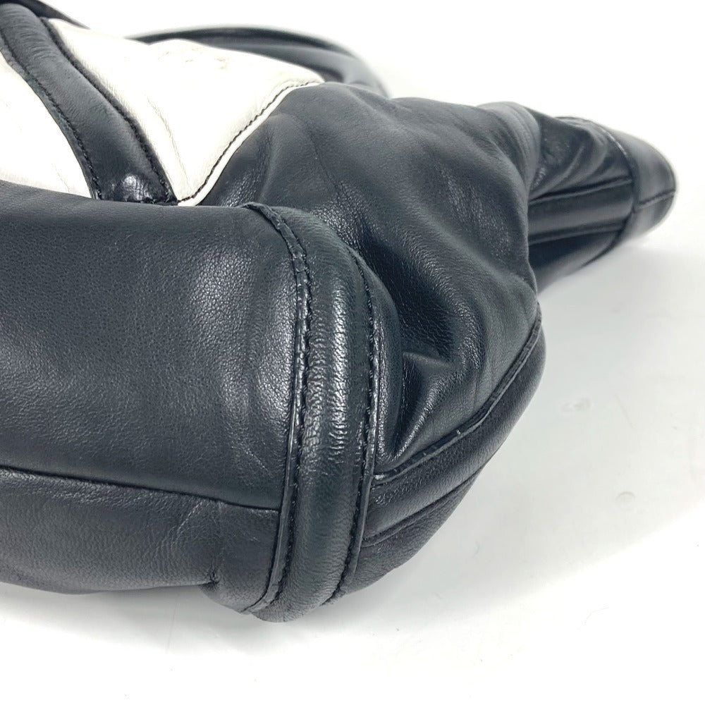 LOEWE ロゴ アナグラム カバン ハンドバッグ 肩掛け ショルダーバッグ トートバッグ レザー レディース ブラック