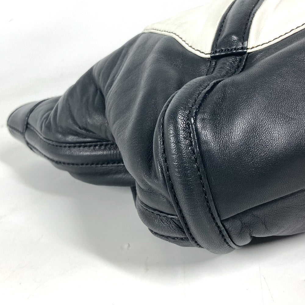 LOEWE ロゴ アナグラム カバン ハンドバッグ 肩掛け ショルダーバッグ トートバッグ レザー レディース ブラック
