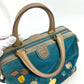LOEWE 160周年 カバン ハンドバッグ トートバッグ ミニ ボストンバッグ レザー/スエード レディース ブルー