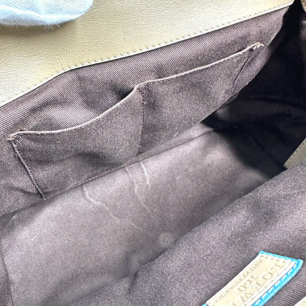 LOEWE 160周年 カバン ハンドバッグ トートバッグ ミニ ボストンバッグ レザー/スエード レディース ブルー