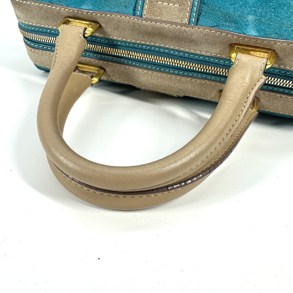 LOEWE 160周年 カバン ハンドバッグ トートバッグ ミニ ボストンバッグ レザー/スエード レディース ブルー