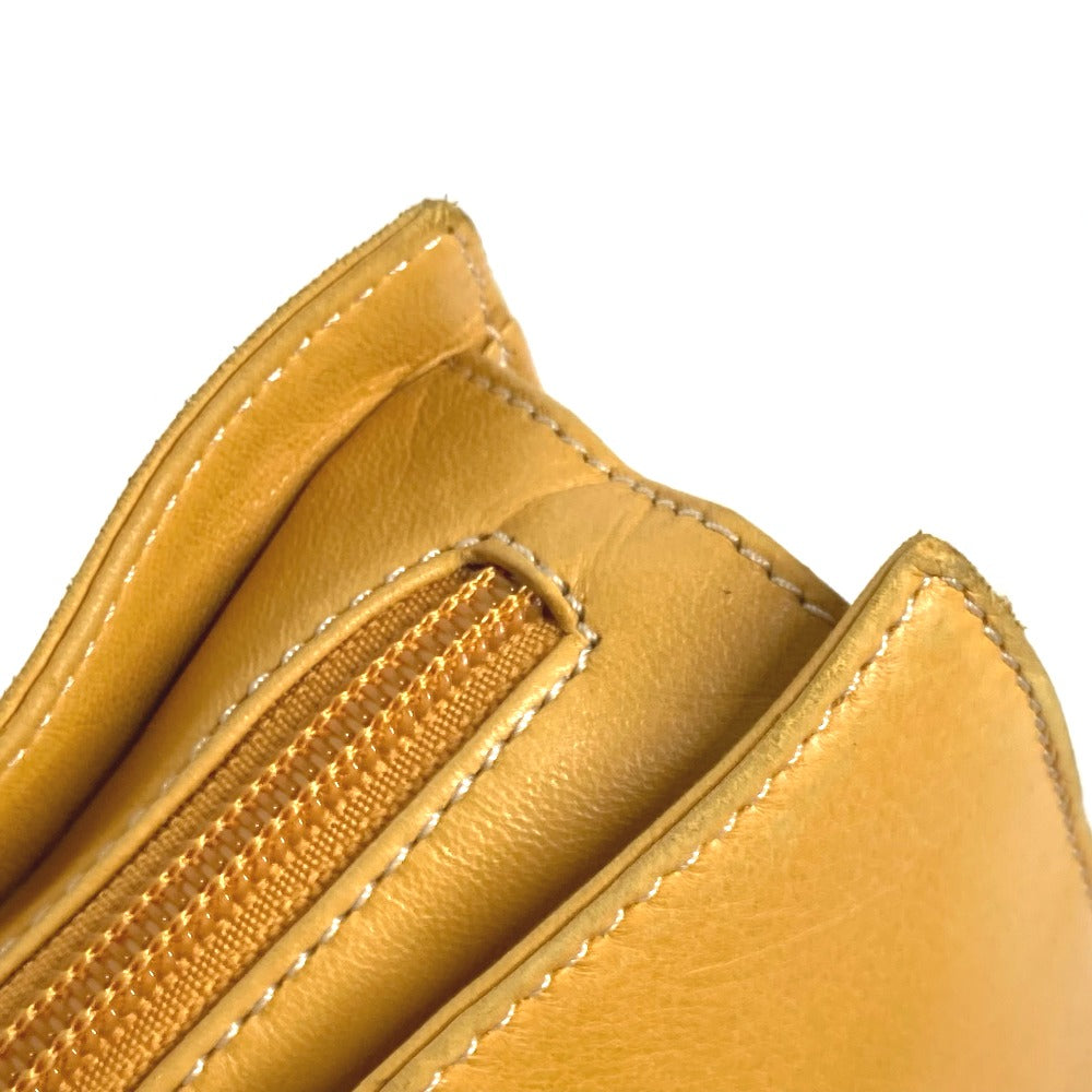 LOEWE アマソナ ロゴ ハンドバッグ トートバッグ レザー レディース イエロー