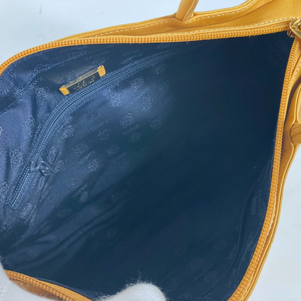 LOEWE アマソナ ロゴ ハンドバッグ トートバッグ レザー レディース イエロー