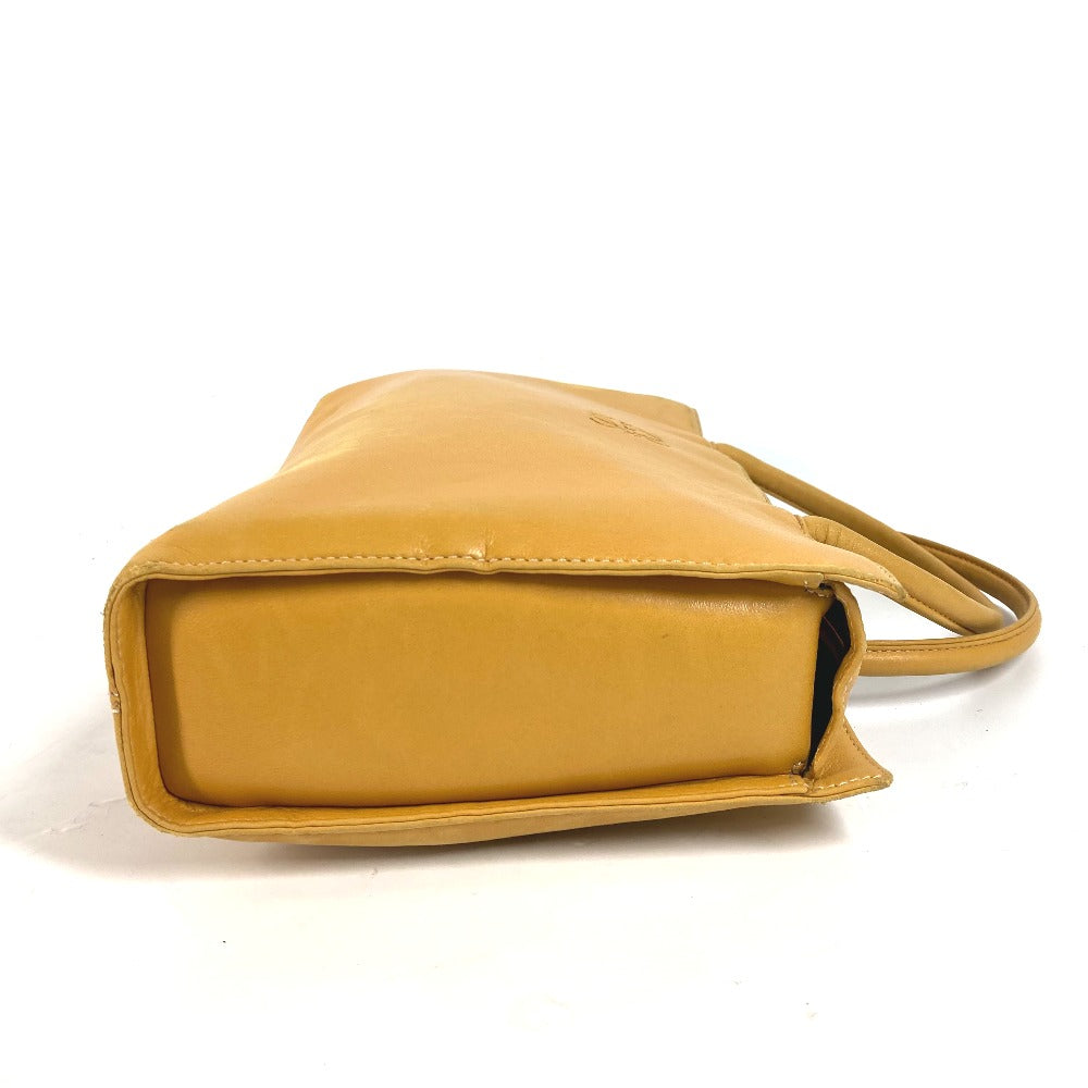 LOEWE アマソナ ロゴ ハンドバッグ トートバッグ レザー レディース イエロー