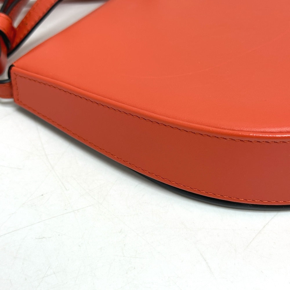 LOEWE Anagram Heel Bag, Crossbody/Shoulder Bag, Leather, Women's, Orange