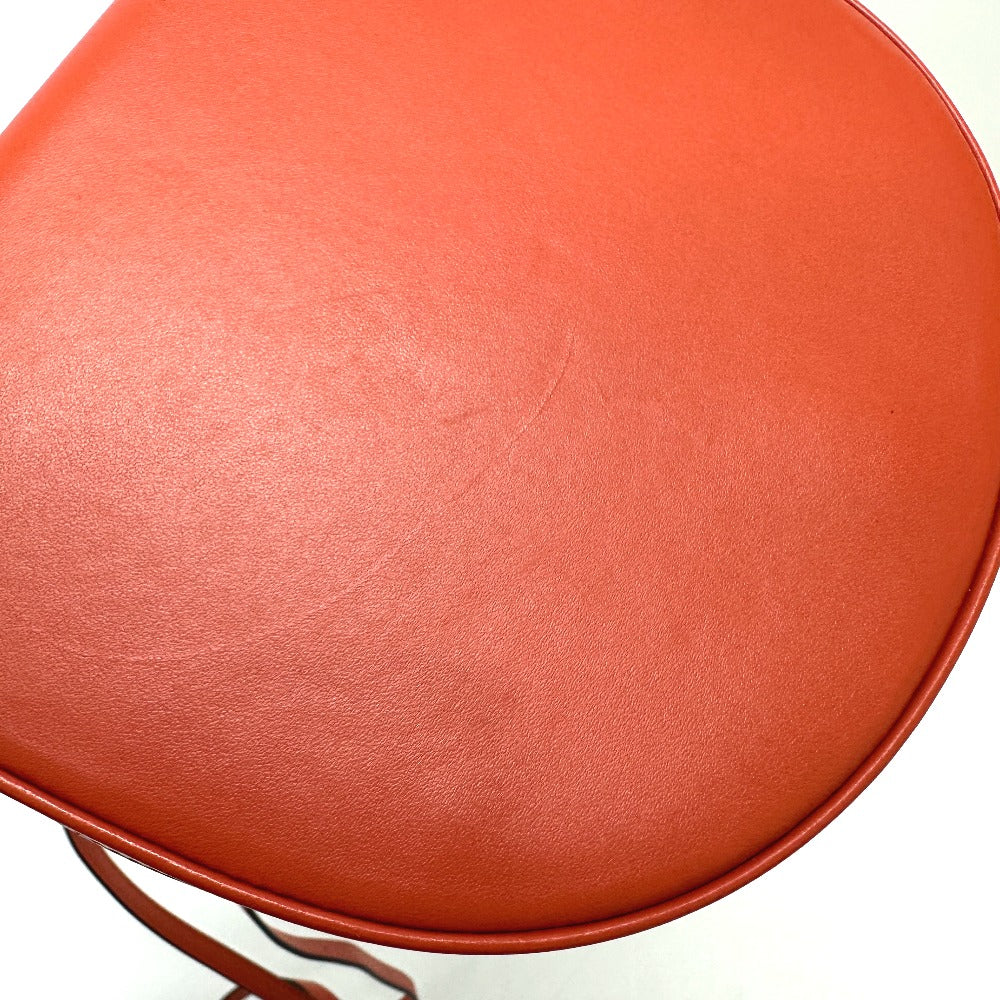 LOEWE Anagram Heel Bag, Crossbody/Shoulder Bag, Leather, Women's, Orange