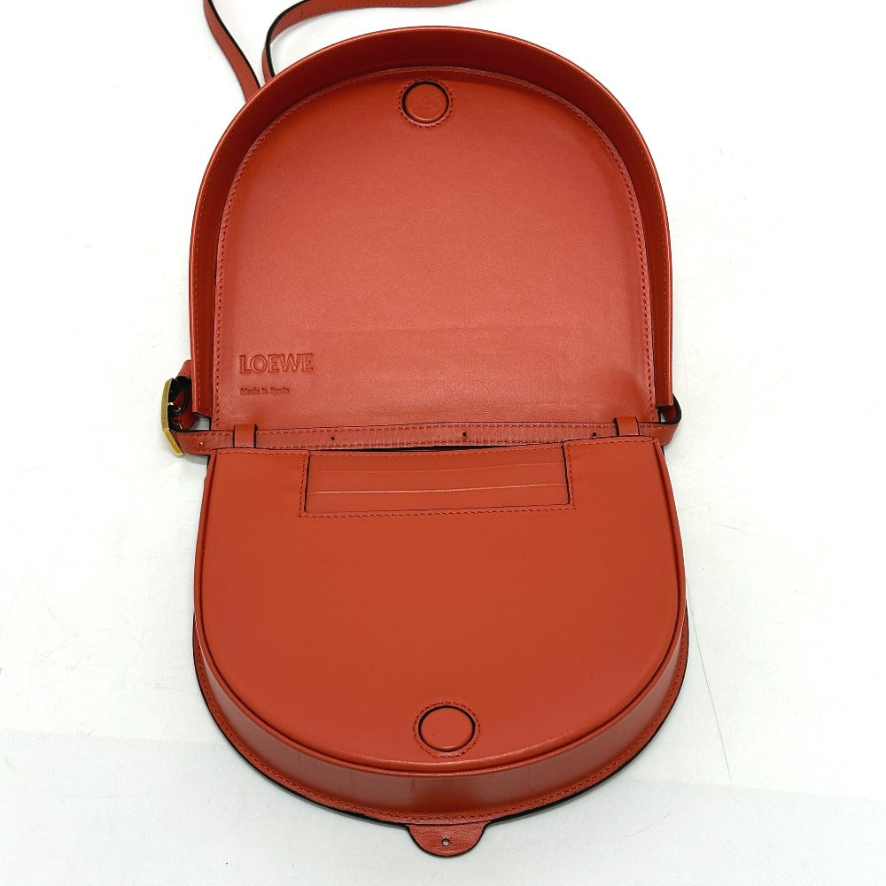LOEWE Anagram Heel Bag, Crossbody/Shoulder Bag, Leather, Women's, Orange