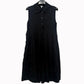 LOEWE S359Y09XG5 Trapeze Short Dress, Sleeveless, Knee-Length, with Pockets, Rayon, Black, Women's