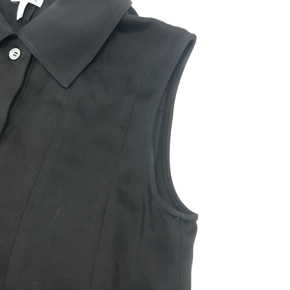 LOEWE S359Y09XG5 Trapeze Short Dress, Sleeveless, Knee-Length, with Pockets, Rayon, Black, Women's