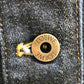 LOEWE S359Y50X77 ワークウエア デニムジャケット アパレル ロゴ レザーポケット ジャケット コットンデニム レディース ブルー