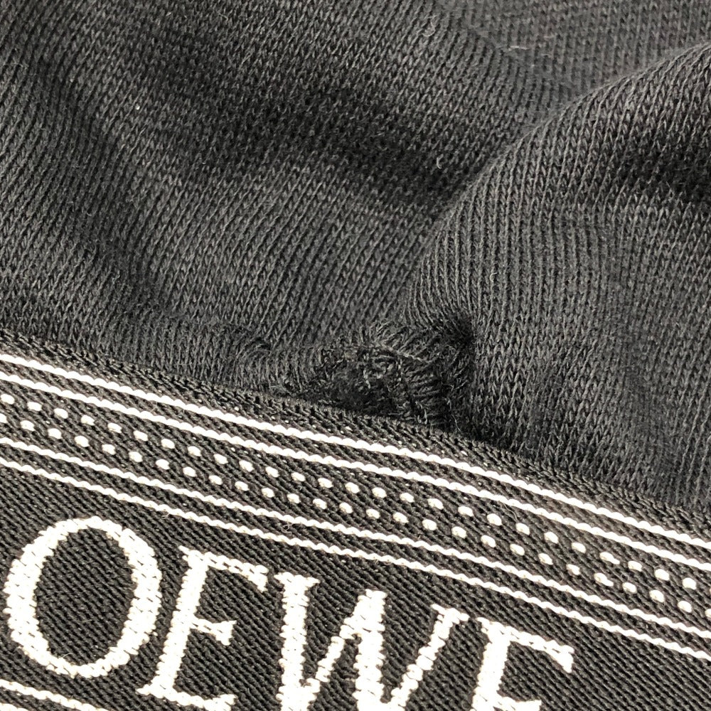 LOEWE S359Y25X45 プルオーバー アパレル トップス クロップド丈 ショート丈 フーディ パーカー コットン レディース ブラック