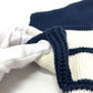 LOEWE S359Y55K79 Anagram Stripes Knit short-sleeved sleeveless apparel sweater cotton White/Navy Used