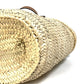 LOEWE A223S92X01 Anagram Shoulder Bag, Medium Basket Bag, Straw Tote Bag, Women's, Orange