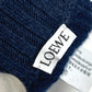 LOEWE アナグラム ロゴ グローブ レザータグ 革タグ 手袋 ウール レディース ネイビー