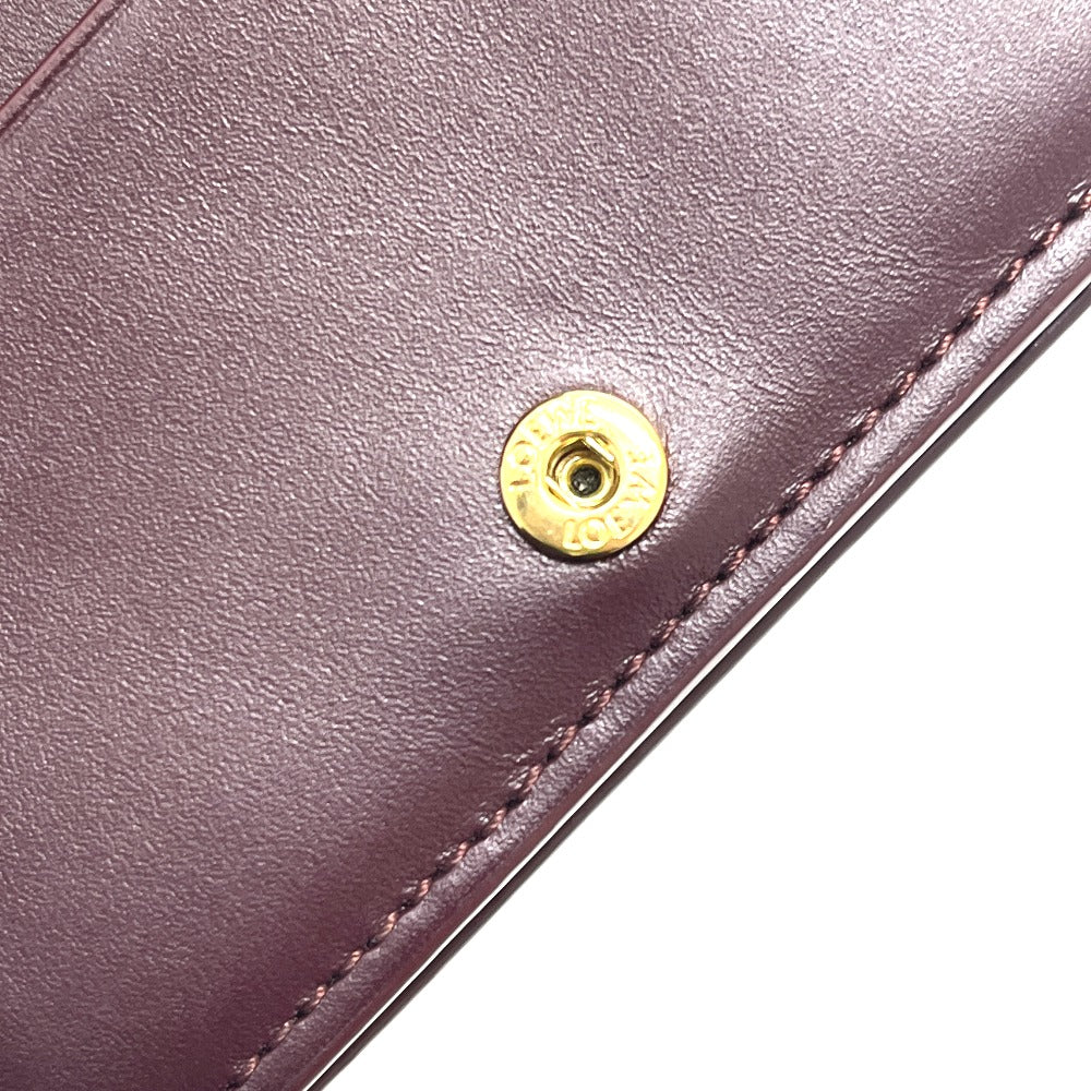 LOEWE C510Z41X01 Puzzle Compact Zip Wallet Mini Wallet Bi-fold Wallet Foldable Wallet 2-fold Wallet Leather Women's Multicolor