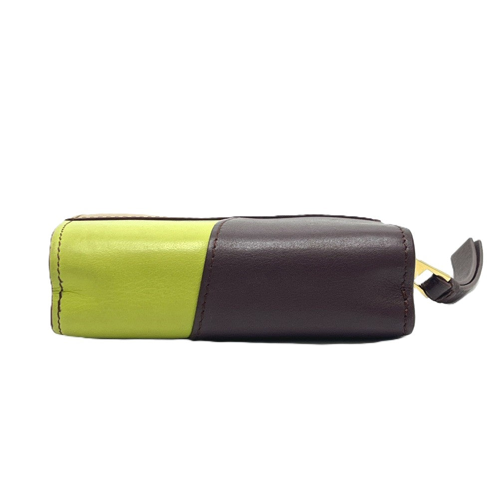 LOEWE C510Z41X01 Puzzle Compact Zip Wallet Mini Wallet Bi-fold Wallet Foldable Wallet 2-fold Wallet Leather Women's Multicolor