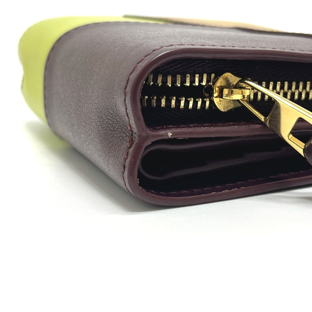 LOEWE C510Z41X01 Puzzle Compact Zip Wallet Mini Wallet Bi-fold Wallet Foldable Wallet 2-fold Wallet Leather Women's Multicolor