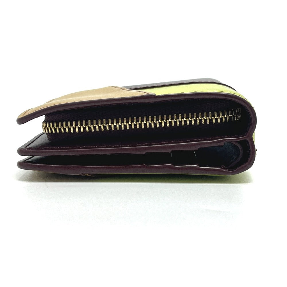 LOEWE C510Z41X01 Puzzle Compact Zip Wallet Mini Wallet Bi-fold Wallet Foldable Wallet 2-fold Wallet Leather Women's Multicolor