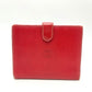 LOEWE Anagram Wallet, Compact Wallet, Bifold Wallet, Leather, Women's, Red