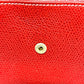 LOEWE Anagram Wallet, Compact Wallet, Bifold Wallet, Leather, Women's, Red