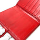 LOEWE Anagram Wallet, Compact Wallet, Bifold Wallet, Leather, Women's, Red
