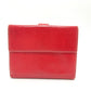 LOEWE Anagram Wallet, Compact Wallet, Bifold Wallet, Leather, Women's, Red