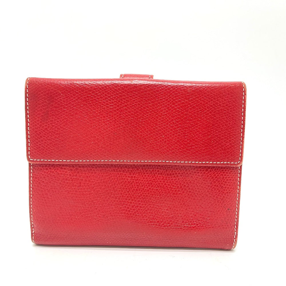 LOEWE Anagram Wallet, Compact Wallet, Bifold Wallet, Leather, Women's, Red