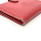LOEWE Anagram Wallet, Compact Wallet, Bifold Wallet, Leather, Women's, Red