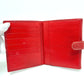 LOEWE Anagram Wallet, Compact Wallet, Bifold Wallet, Leather, Women's, Red