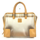 LOEWE 160周年限定 ミニボストンバッグ カバン アマソナ ロゴ ハンドバッグ ビニール/レザー レディース ベージュ