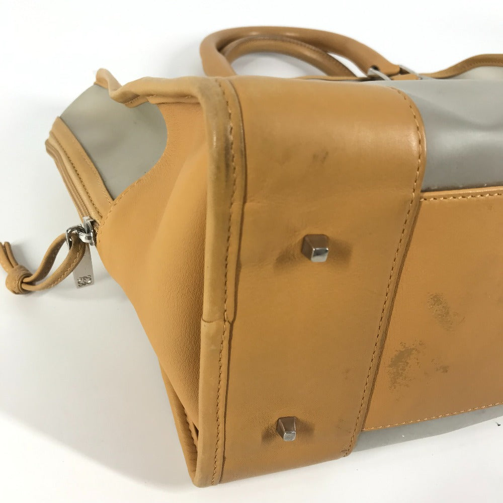 LOEWE 160周年限定 ミニボストンバッグ カバン アマソナ ロゴ ハンドバッグ ビニール/レザー レディース ベージュ
