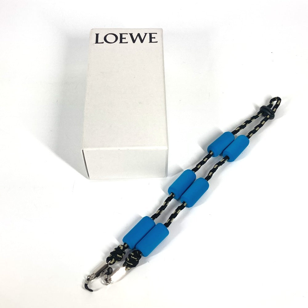LOEWE メガネ用 サングラス 眼鏡 ストラップ キャンバス ユニセックス ブラック