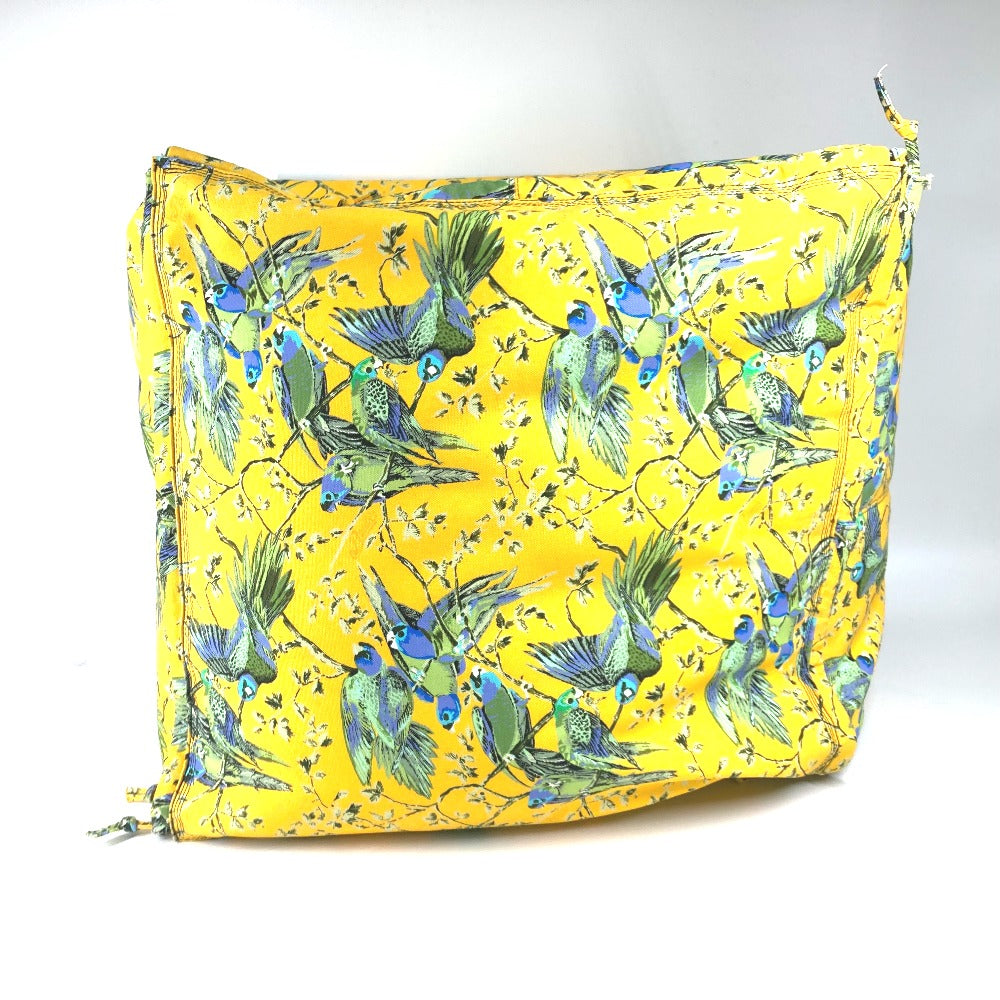 LOEWE Paula's Ibiza パウラズ イビサ 鳥 総柄 非売品 室内装飾 ビック BIG ピロー 枕 インテリア ノベルティ クッション キャンバス ユニセックス イエロー