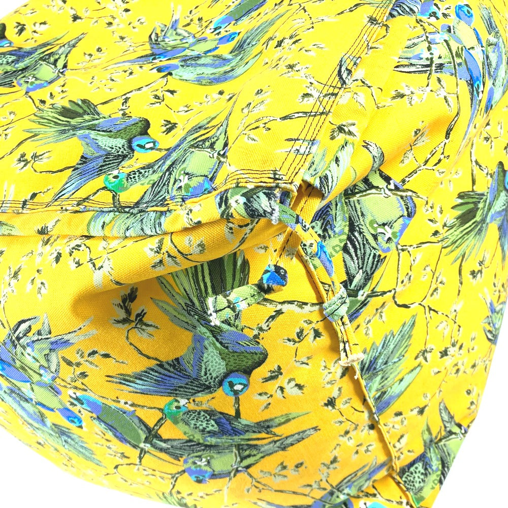 LOEWE Paula's Ibiza パウラズ イビサ 鳥 総柄 非売品 室内装飾 ビック BIG ピロー 枕 インテリア ノベルティ クッション キャンバス ユニセックス イエロー