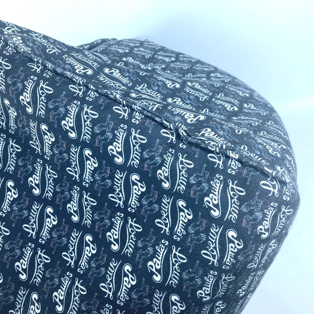 LOEWE Paula's Ibiza パウラズ イビザ ロゴ ピロー 枕 インテリア ビッグ クッション キャンバス ユニセックス ネイビー - brandshop-reference