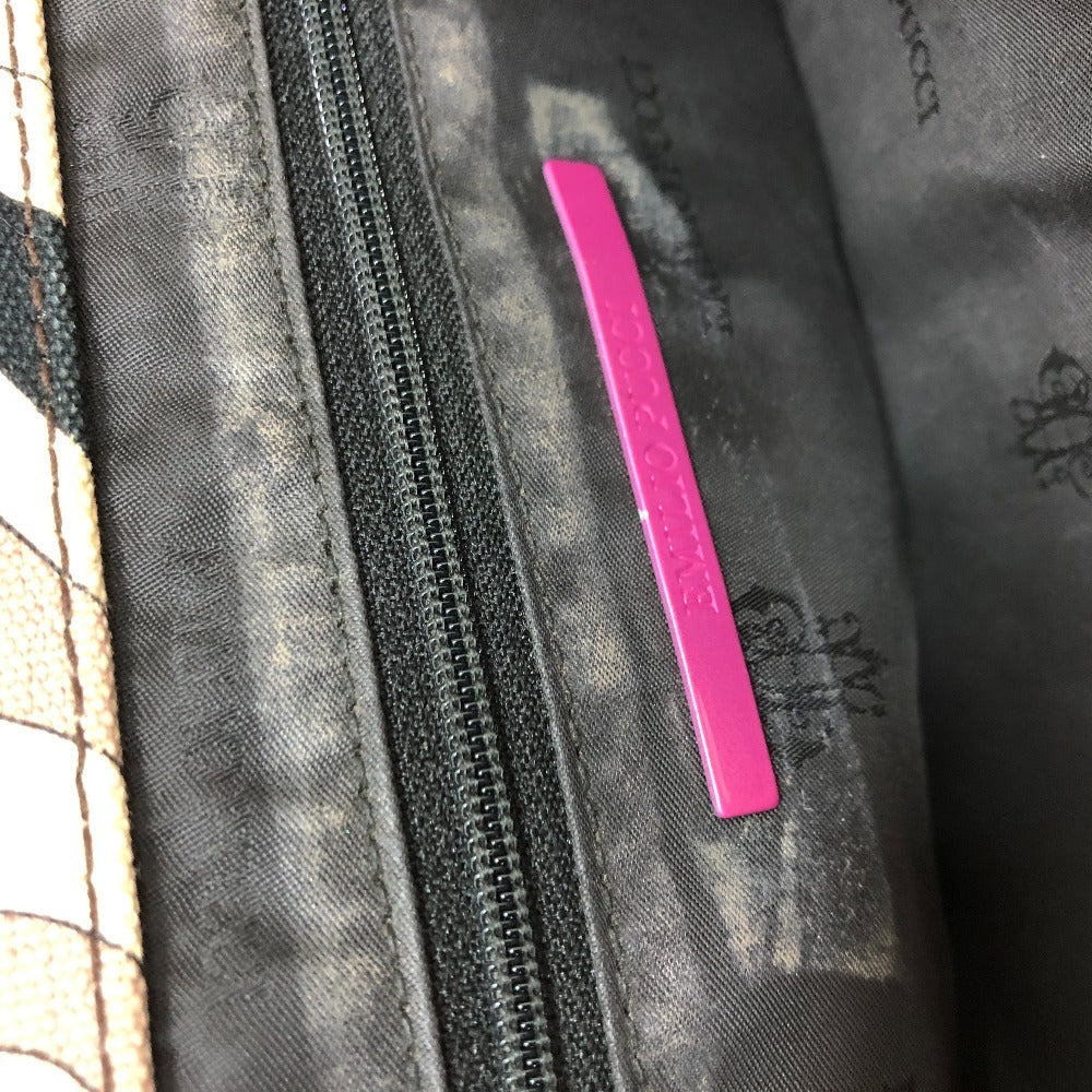 Emilio Pucci プッチ柄 カバン 肩掛け ショルダーバッグ ハンドバッグ トートバッグ キャンバス/レザー レディース マルチカラー